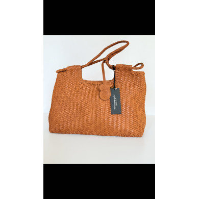 Borsa in pelle intrecciata...